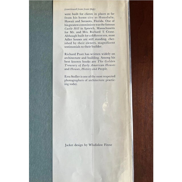 David Adler the Architect and His Work, by Richard Pratt 1970. For Sale - Image 4 of 8