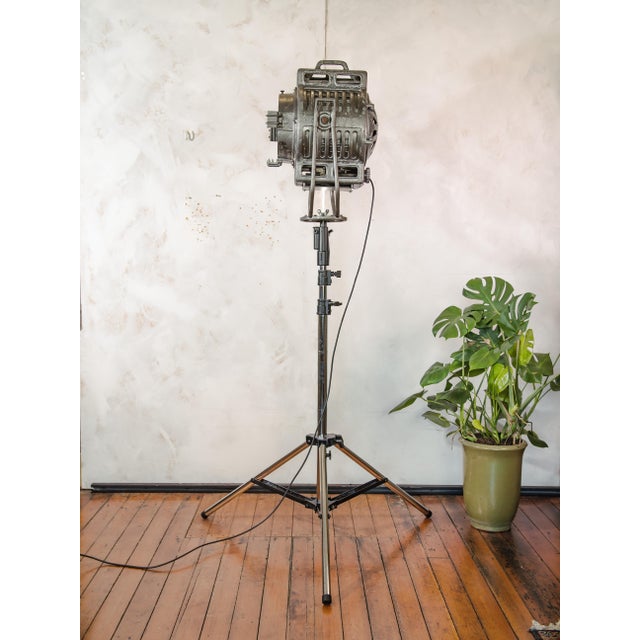 Fresnel Film Spotlight on Rolling Tripod, Munich, 1950s For Sale - Image 9 of 17