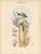 Original antique fashion plate from Chic Parisien, No. 144, from 1910, depicting an elegant woman in a long high-waisted...