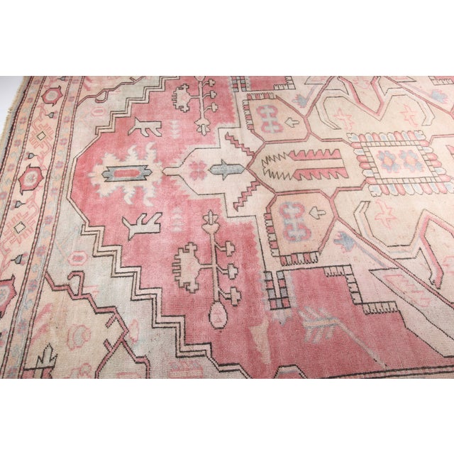 1980s Medallion Design Vintage Turkish Rug Carpet-10' 6'' X 7' 11'' For Sale - Image 11 of 12