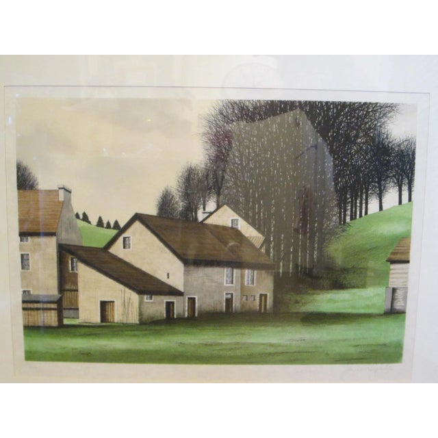 1970s 1970s Jacques Deperthes Impressionist Pencil Signed Gouache For Sale - Image 5 of 16