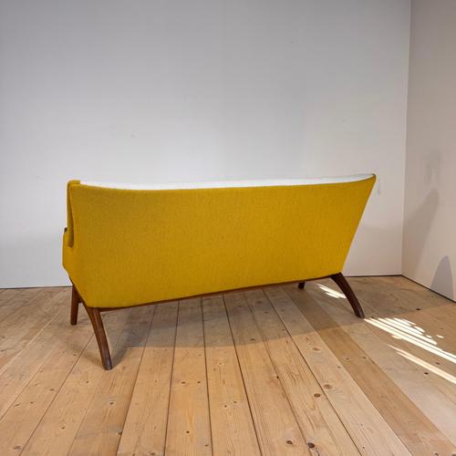 Wood Vintage Three-Seater Teak Sofa, 1960s For Sale - Image 7 of 11