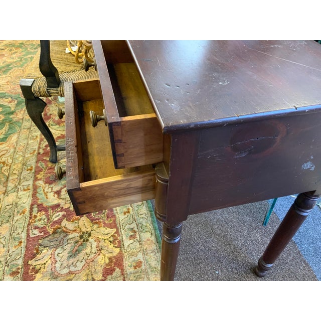 19th Century Side Table With Drawers For Sale - Image 9 of 10