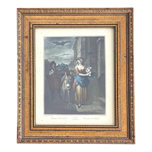 Vintage Print from Francis Wheatley's "Cries of London": "Turnips & Carrots, ho" For Sale