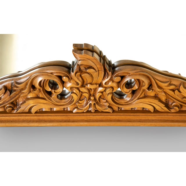 Wood Pardalis Handcrafted Walnut Mirror For Sale - Image 7 of 10