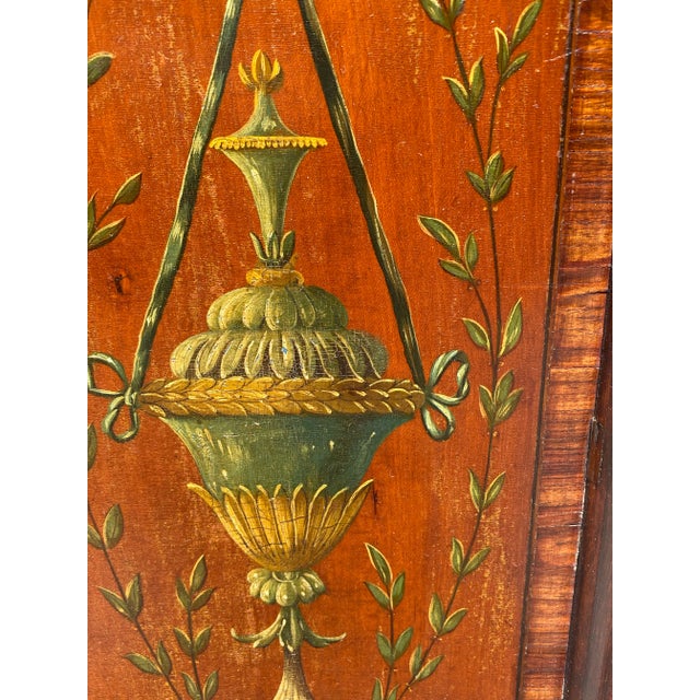 Mid 19th Century Adam Style Marble Top Credenza With a Writing Desk Drawer For Sale - Image 11 of 11