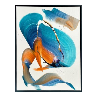 Contemporary Abstract Mixed Media on Wood "Delirium" by Nikolaos Schizas For Sale