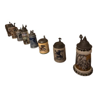 Antique & Vintage Beer Stein Collection (German & Austrian, 19th–20th Century) For Sale