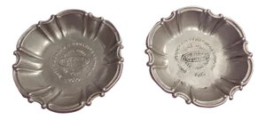 Pewter Ashtrays by F & U Bedarida Livorno, 1930s, Set of 2