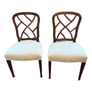 1990s Kindel Upholstered Armless Dining Chairs For Sale