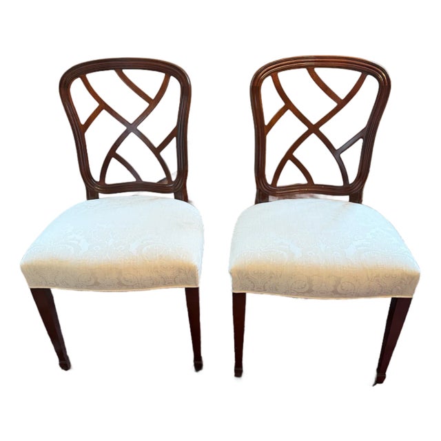 1990s Kindel Upholstered Armless Dining Chairs For Sale