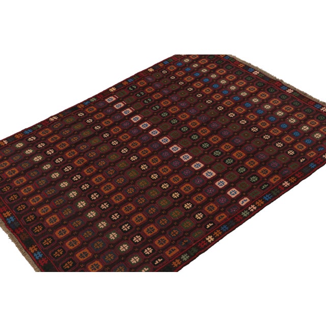 Tribal Rug & Kilim’s Baluch Tribal Rug With Colorful Geometric Patterns For Sale - Image 3 of 7