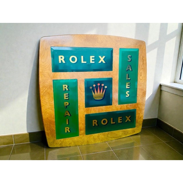 Large Vintage Wooden Shop Sign, 1950s For Sale - Image 13 of 14