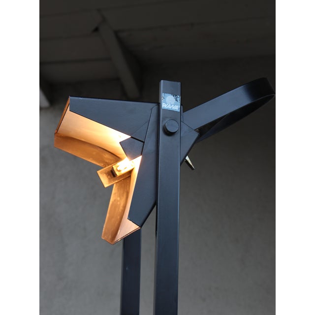 1980's Italian Postmodern Metal Floor Lamp by Plana Milano For Sale - Image 10 of 17