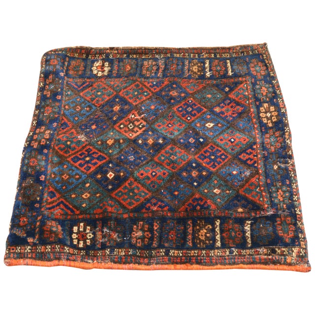 Traditional Vintage Saddelbag Wool. Rug, 1'10"x2'4" For Sale - Image 3 of 3