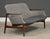 Mid-Century Modern 1950s Finn Juhl Nv-53 Teak Loveseat Sofa Settee For Sale - Image 3 of 15