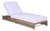 Callan Chaise Lounge, Heather Tan/White For Sale