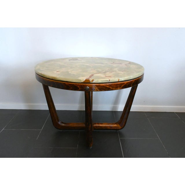 Norwegian Onyx Coffee Table by Vad Trevare Fabrikk, 1970s For Sale - Image 3 of 12