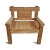 Vintage rustic railway wood arm chair. Great for indoor or outdoor use. Each unique in wood tones, grain, and textures...