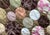 Hippie-Chic Japanese Cotton Medallion Quilt — Chocolate Brown & Pink Floral Circles, Hand Quilted, 66x88P For Sale - Image 18 of 18
