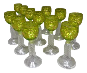 Rhinestone Wine Glasses, Set of 12