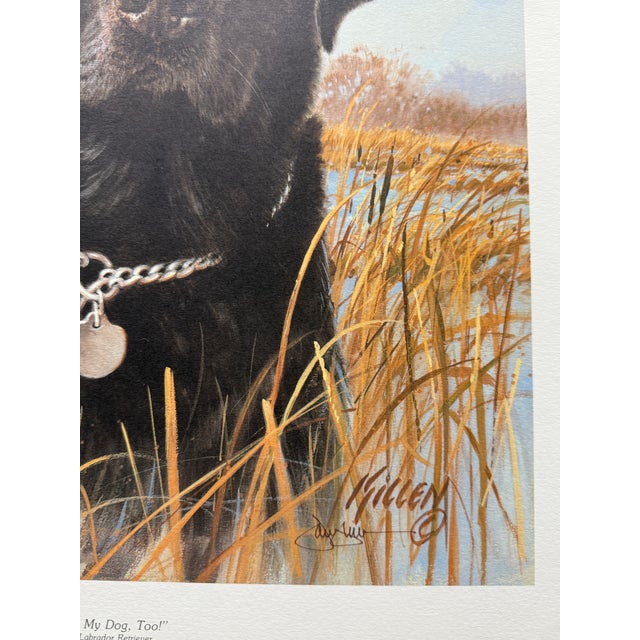 1990s Jim Killen Sporting Dog Art Great Retrievers Black Lab (20"x17") That's My Dog Open Edition For Sale - Image 4 of 5