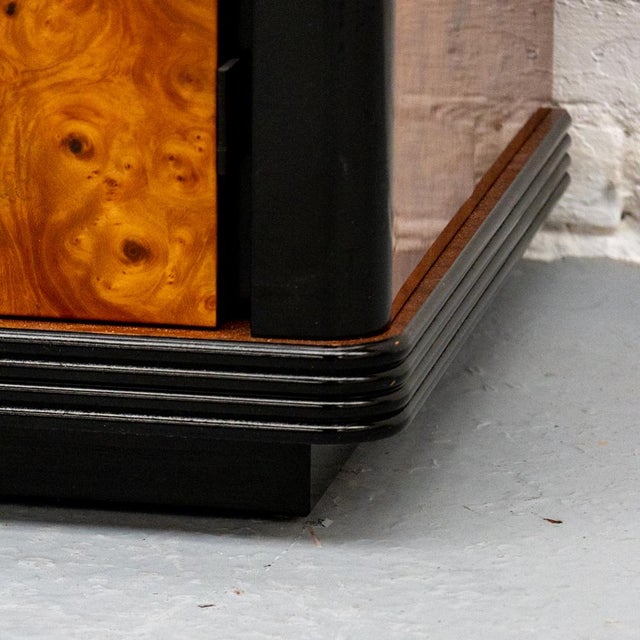 Vintage Italian Sideboard in Burl Wood, 1980s For Sale - Image 13 of 15