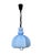 Metal Vintage Light Blue Adjustable Pendant Light, Former Yugoslavia, 1970s For Sale - Image 7 of 7