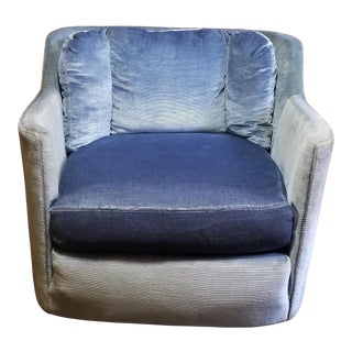 Mid-Century Henredon Folio 500 Barrel Lounge Chair For Sale