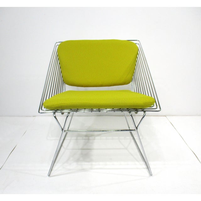 Canary Yellow Verner Panton Chrome Lounge Chairs by Fritz Hansen Denmark For Sale - Image 8 of 13