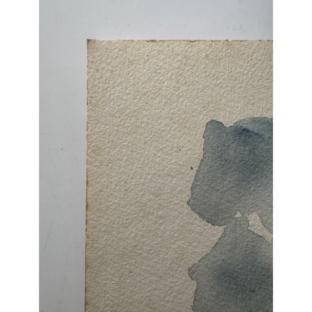 Henry Emil Salloch Original Watercolor on Paper Coastal Wetlands, 1971. For Sale - Image 4 of 7