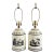 Vintage Tole Painted French Style Tea Caddy Table Lamps-a Pair For Sale