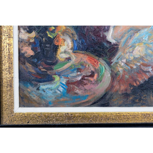 Pierre Eugène Duteurtre Mother & Child #1 Signed Impressionist Oil Painting For Sale - Image 9 of 10