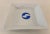 Modern Advertising French Limoges Ceramic White With a Blue Logo Catchall Ashtray For Sale - Image 3 of 7