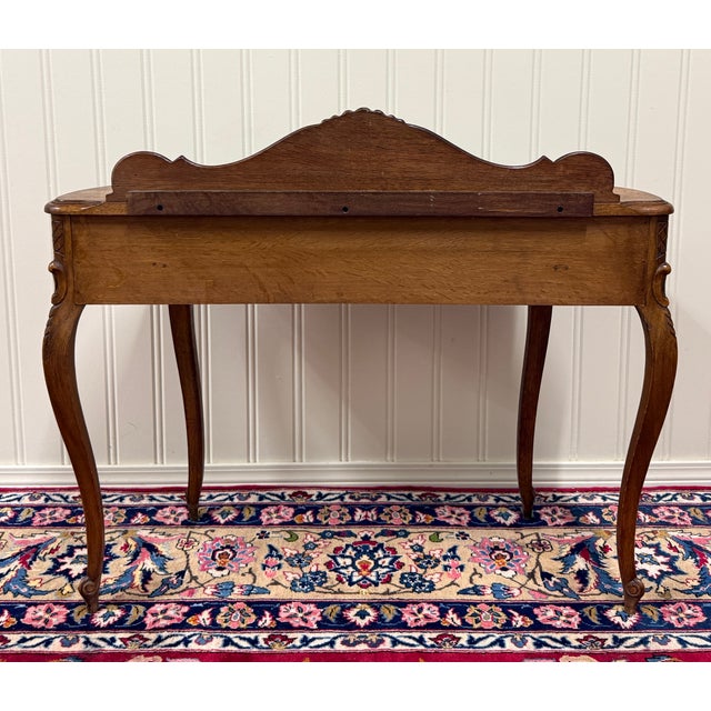 Antique French Oak Louis XV Style Entry Console or Hall Table With Drawer c.1930 For Sale - Image 18 of 18