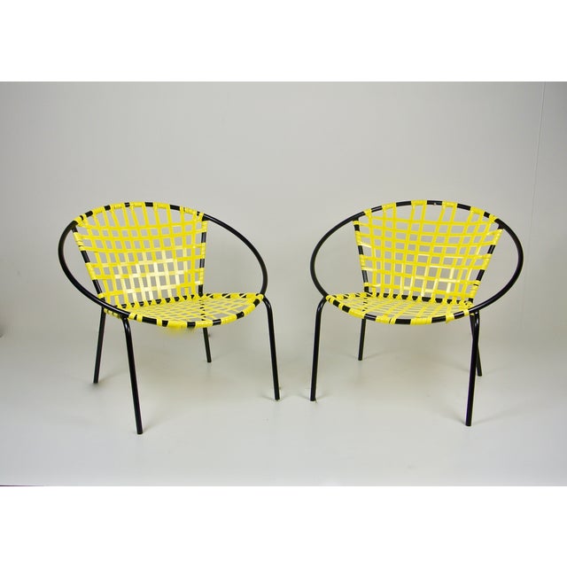 MidCentury Patio Hoop Chairs A Pair Chairish