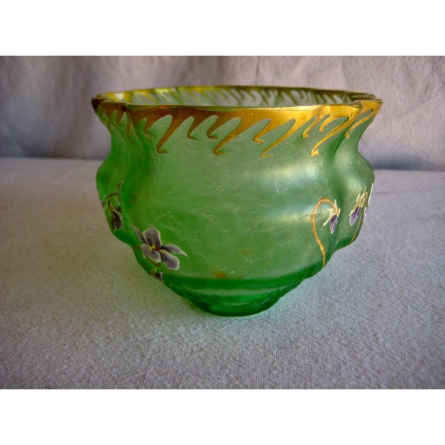 Late 19th Century French Art Nouveau Cameo Glass Vase For Sale - Image 4 of 9