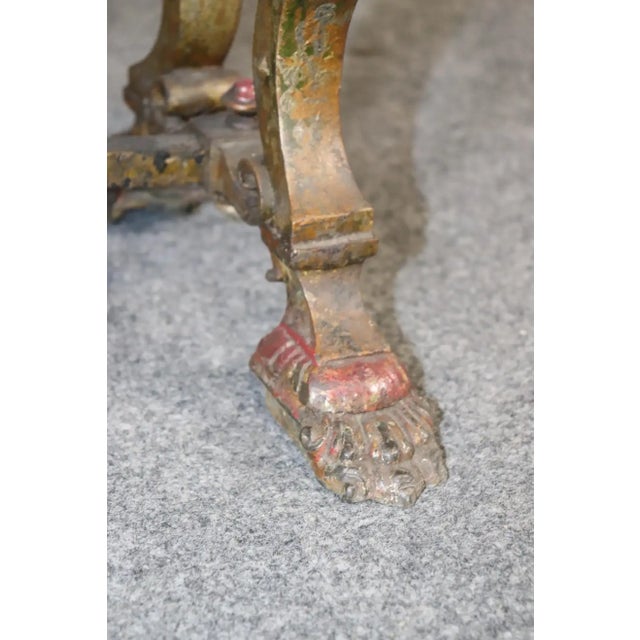 Oscar Bach Circa 1930 Oscar Bach Style Hand-Wrought Iron Upholstered Window Bench For Sale - Image 4 of 13