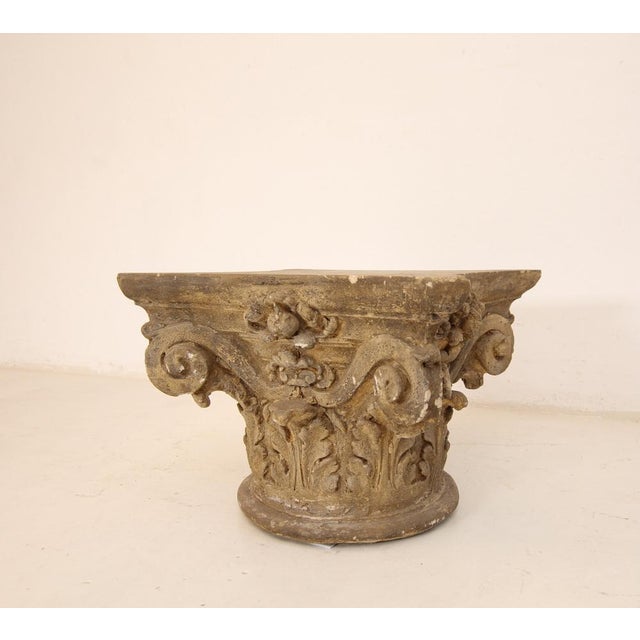Goldenrod Corinthian Style Capital Coffee Table, 1890s For Sale - Image 8 of 18