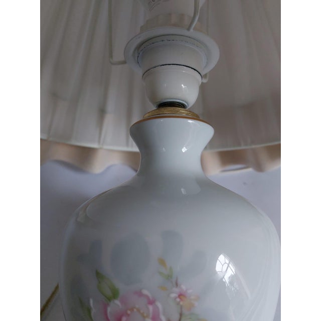 1960s Vintage Porcelain Table Lamp from Limoges, France, 1960 For Sale - Image 5 of 18