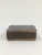 Bronze cigarette box with unique pattern on the side, and wooden inlay. Ideal for storing business cards, jewelry or...