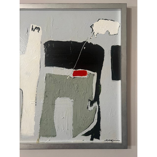 Beautifully framed abstract painting by artist Ken Joaquin (American b. 1948) Based out of San Diego California Jqaqiun...