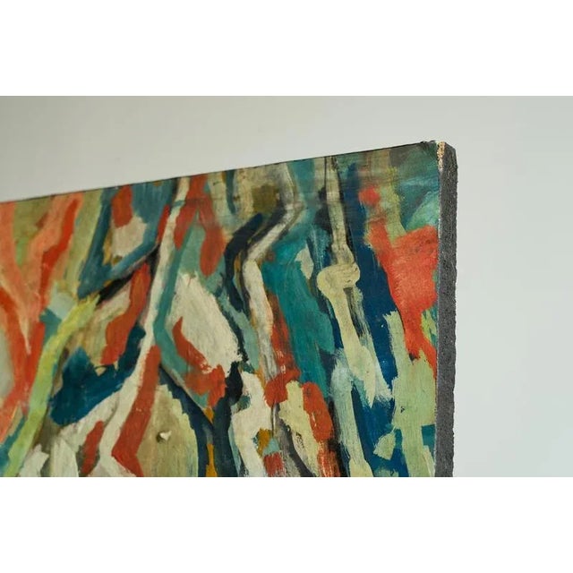 Modernist Scene, Oil on Board, 1960s For Sale - Image 17 of 18