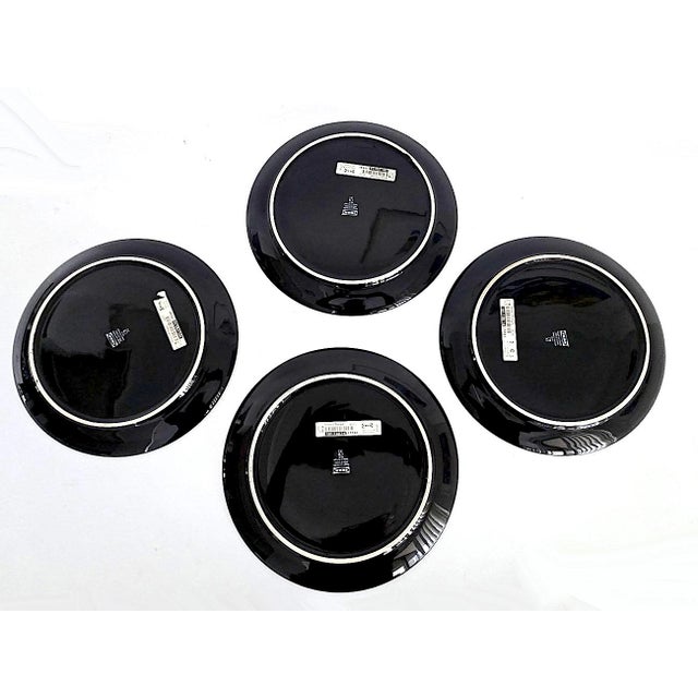 Vintage Syntes Konst Ceramic Dinner Plates From Ikea, Set of 4 For Sale - Image 11 of 16