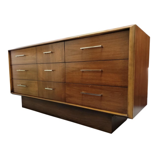 MidCentury Vintage Lane 6 Drawer Lowboy Dresser With Mirror Chairish