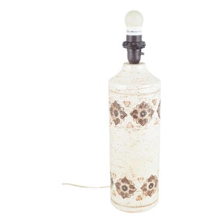 Large Ceramic Table Lamp with Relief by Bitossi for Bergboms, 1970s For Sale