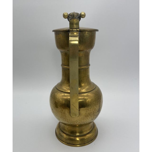 Large Vintage Brass Jug For Sale - Image 6 of 12