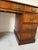 1970s Vintage Campaign Chippendale-Style Mahogany & Tooled Leather Top Partners Desk For Sale In Miami - Image 6 of 13