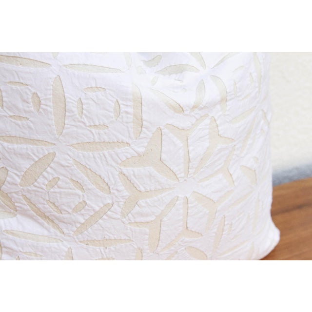 Indian Mou Applique Pillow Cover For Sale - Image 3 of 7