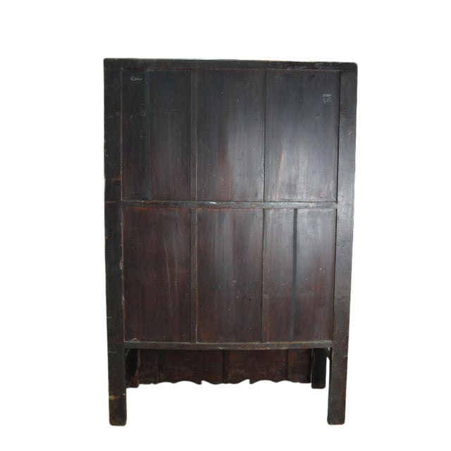 Red Antique Chinese Wedding Cabinet – 77 Inches Tall For Sale - Image 12 of 13
